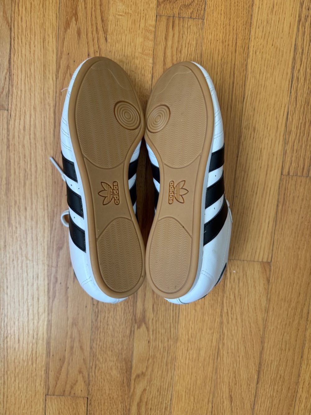 Women’s sz 8 Addidas Taekwondo black & white leather sneakers EUC - Picture 6 of 7